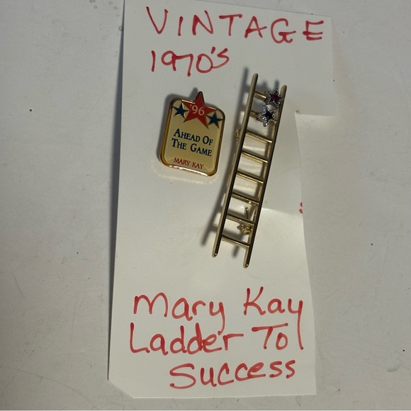 Vintage Mary Kay Reach for the Stars Pin 70’s & 96 scarf or tie pin EUC - Picture 4 of 11